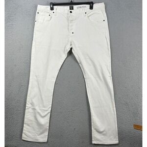 PRPS Windsor Jeans Tapered Mens 42 White Stretch Slim Fit Denim 5 Pocket Outdoor